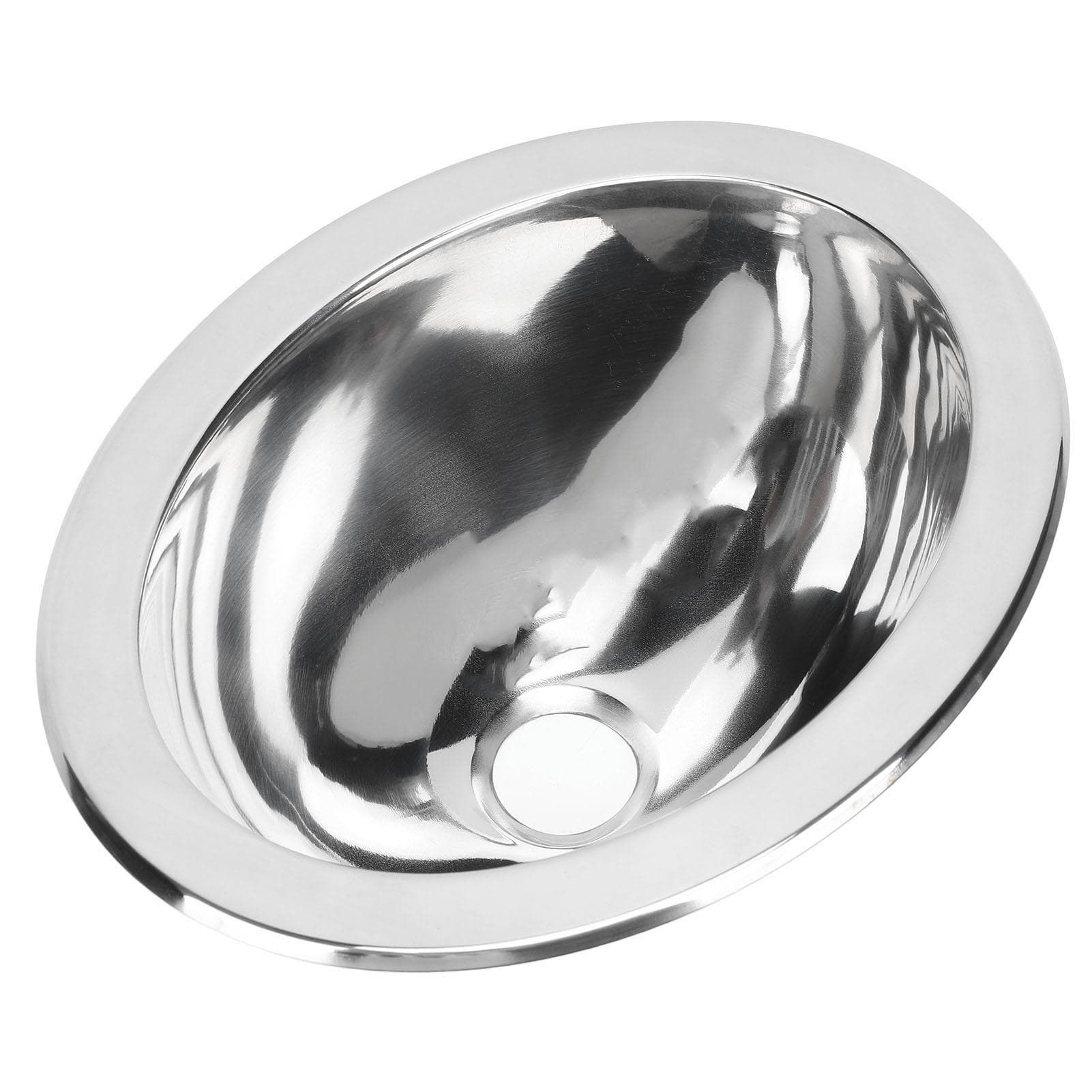 Single Bowl Bar Sink 290x220x120mm Polished Stainless Steel Kitchen Sink with 40mm Drain Hole for