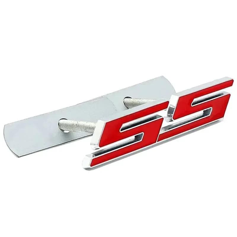 Car Front Grille Emblem Auto Trunk Sticker for SS Logo Camaro Cavalier Onix Cruze Aveo Silverado Exterior Accessories 2-Grille
