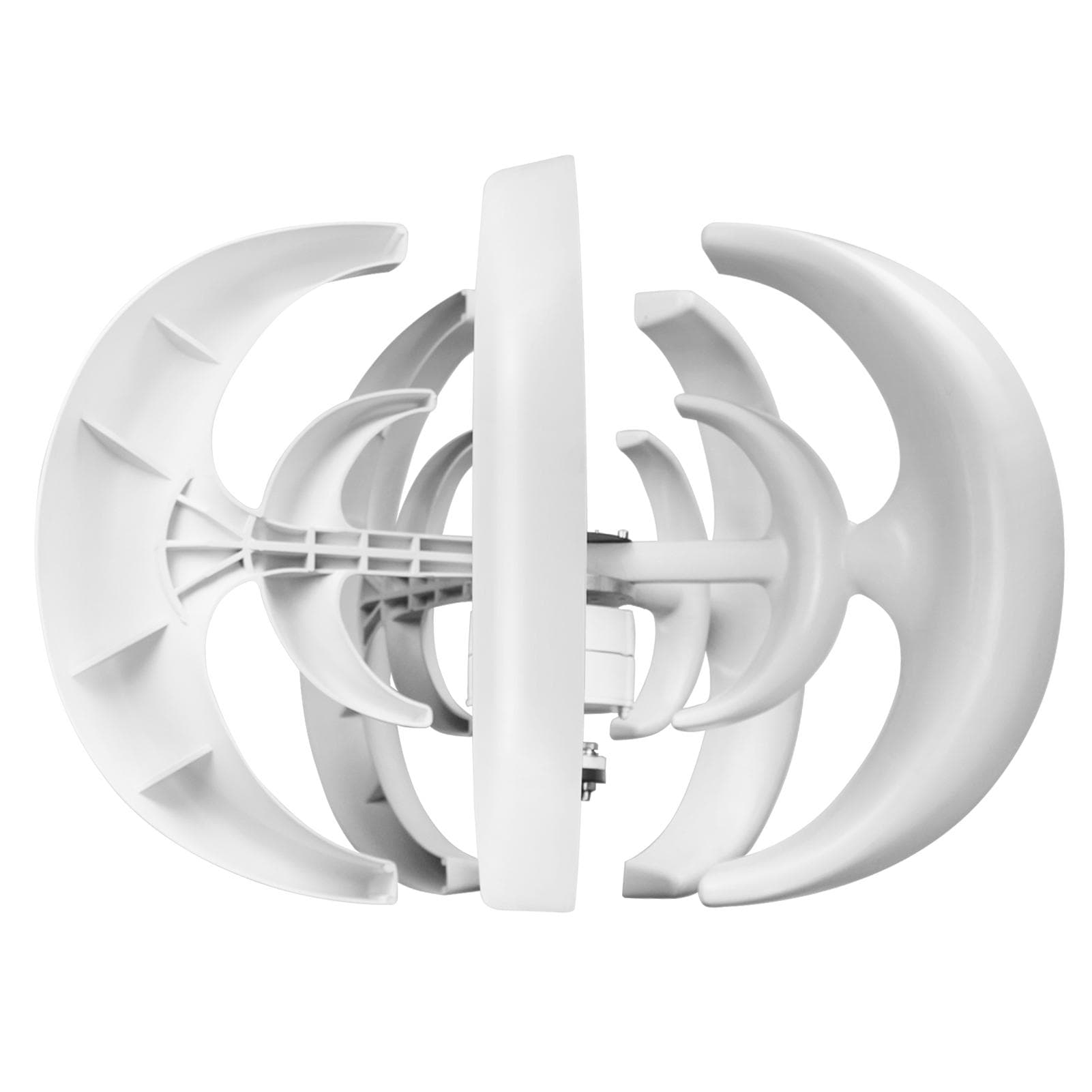 12V 1200W Wind Generator with Charger Controller 5 Blades Minitype Lantern Wind Turbine Generator 5 Blades white