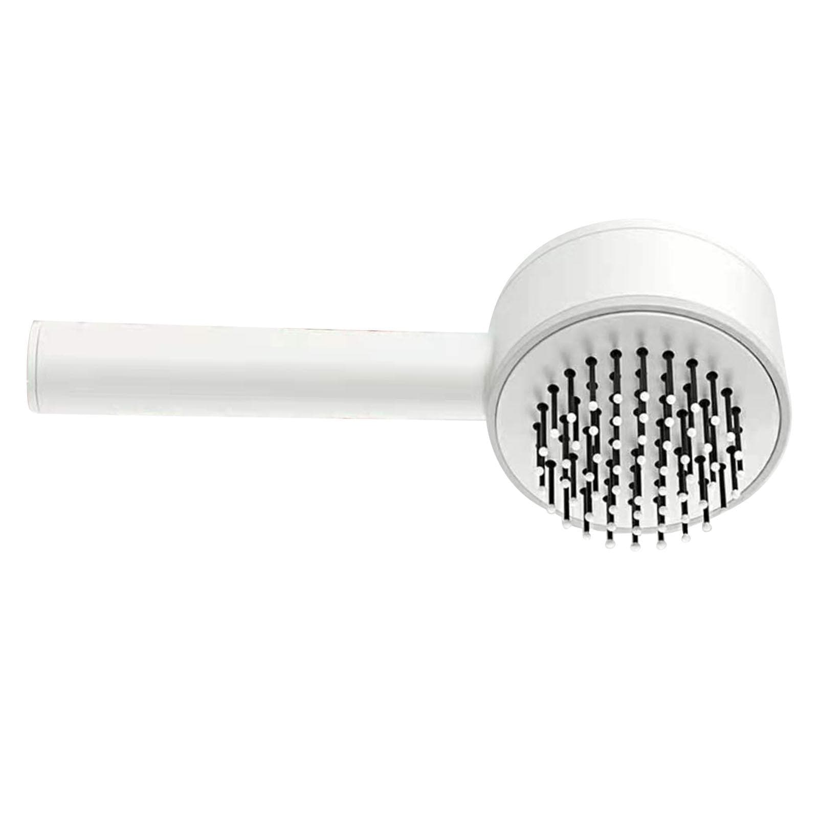 Scalp Massage Comb Easy Detangling Prevent Static Long Handle Hair Brush for All Hair Types White white