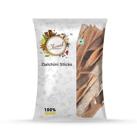 Chounk Dalchini Sticks (50 Grams x 2)| Cassia Cinnamon Sticks | Cinnamon Sticks | Daalchini (100 Grams)