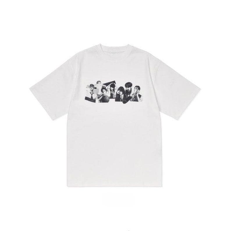 2026 BTS Summer Fashion Trendy Men Women Vintage Top Hip Hop Streetwear Oversized Tshirt Vintage Bangtan Shirt, Retro Black & White Aesthetic Shirts S