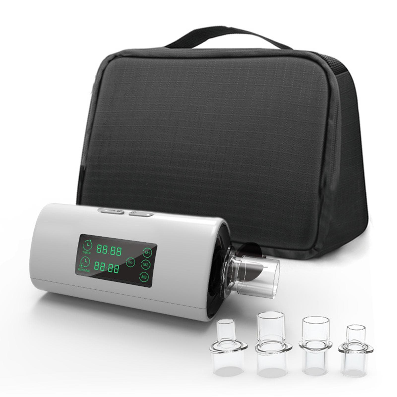 Portable CPAP Sleep Respirator Air Purifier 3 Modes Ozone Air Sanitizer Machine Sleep Aid Breathing white