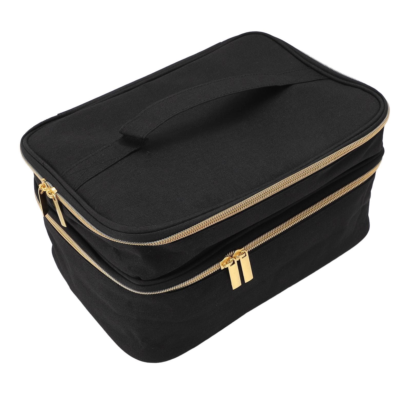 Sewing Accessories Organizer Double Layer Multiple Compartments Water Proof Polyester Sewing black