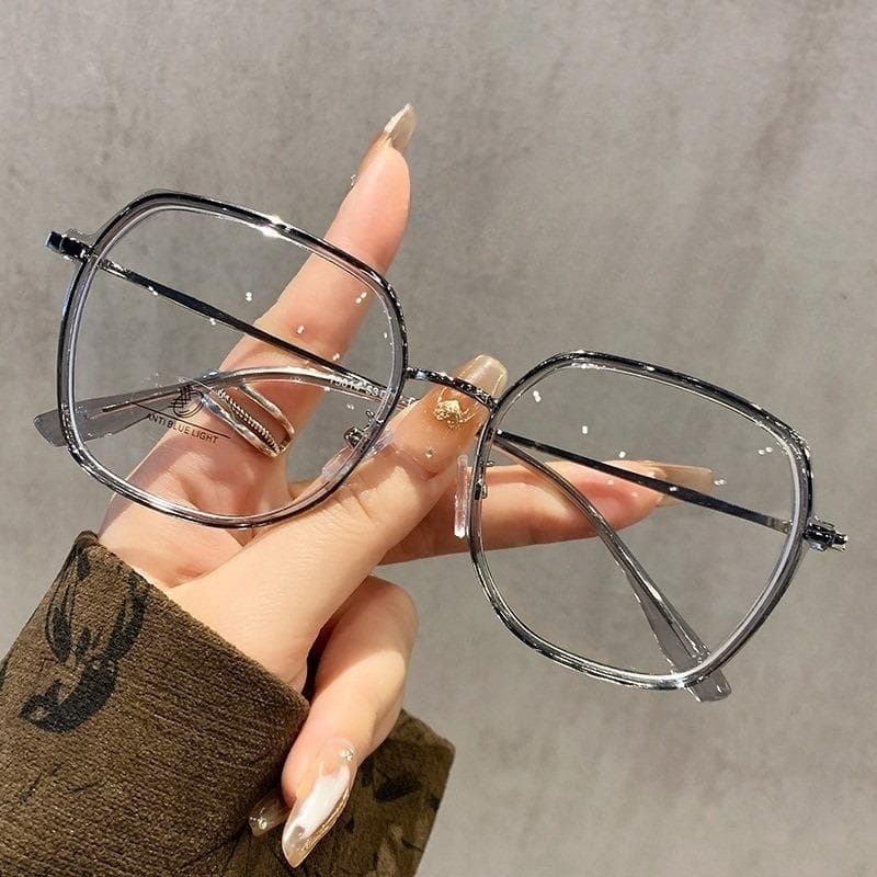 Unisex Trendy UV Protection Brown Lens Sunglasses Black Square Frame Eyewear Shades for Men Women Fashion