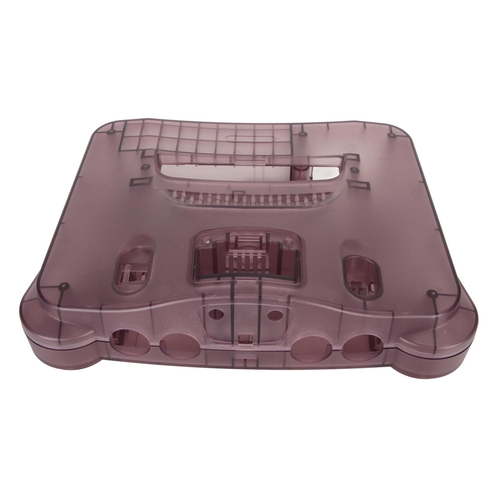 for N64 Translucent Case Replacement Retro Video Game Console Protective Shell Rose Purple