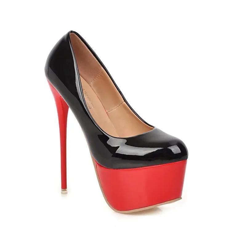 16CM High-heeled Shoes Women's Stiletto Sexy Shoes Waterproof Platform Super High Nightclub Women's Shoes Big SIze 45 40