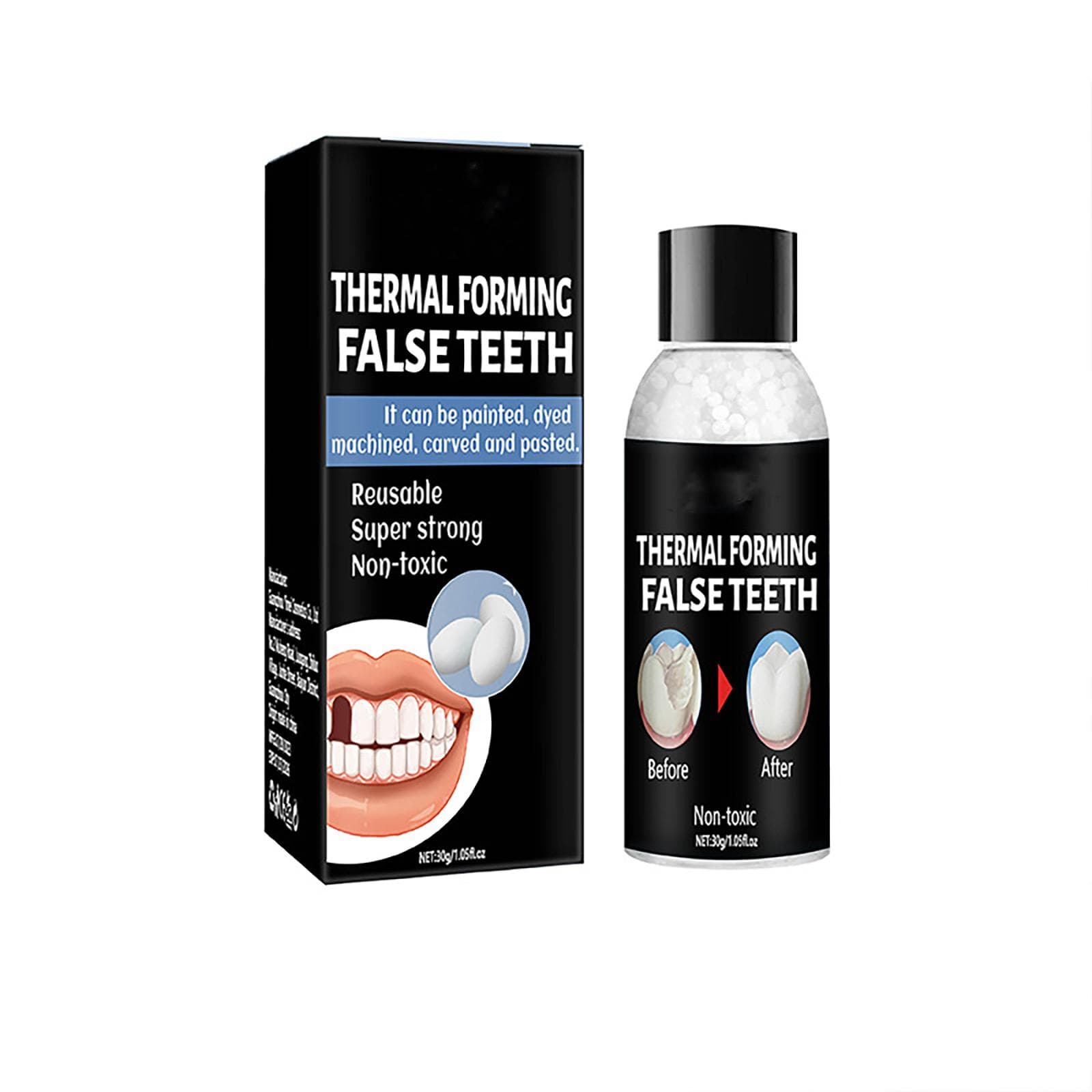 Adhesive To Gaps Between Teeth Fillings Interdental Material Denture Tools For Fixing Filling Missing Broken Tooth Moldable Fake Teeth