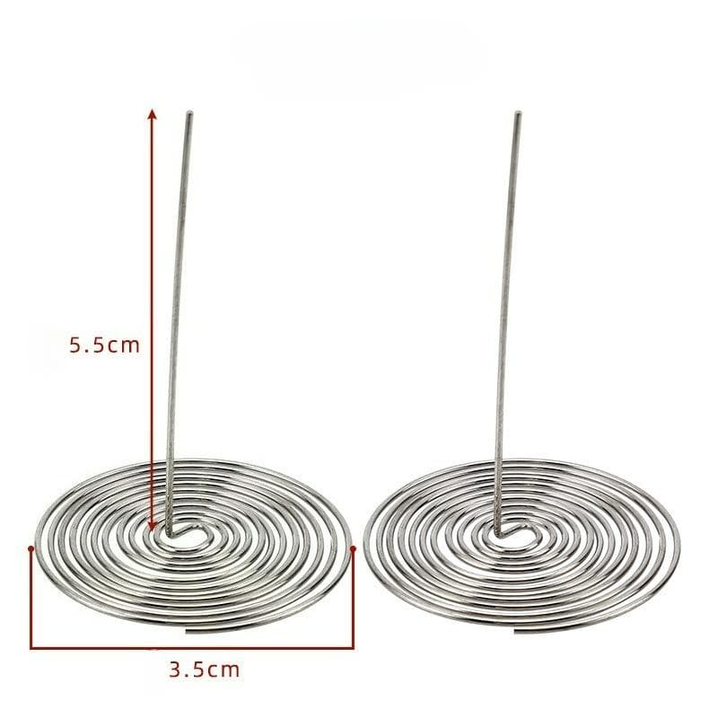 2Pcs Durable Stainless Steel Tea Infuser Nozzle Spring Strainer Teapot Filter L