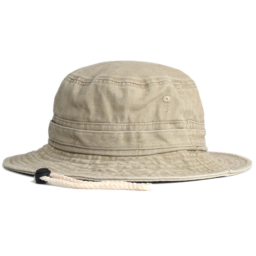 Spring Summer Washed Cotton Bucket Hats for Men Women Panama Hat Fishing Hunting Cap Sun Protection Caps Outdoor Sun Hat 58 cm khaki