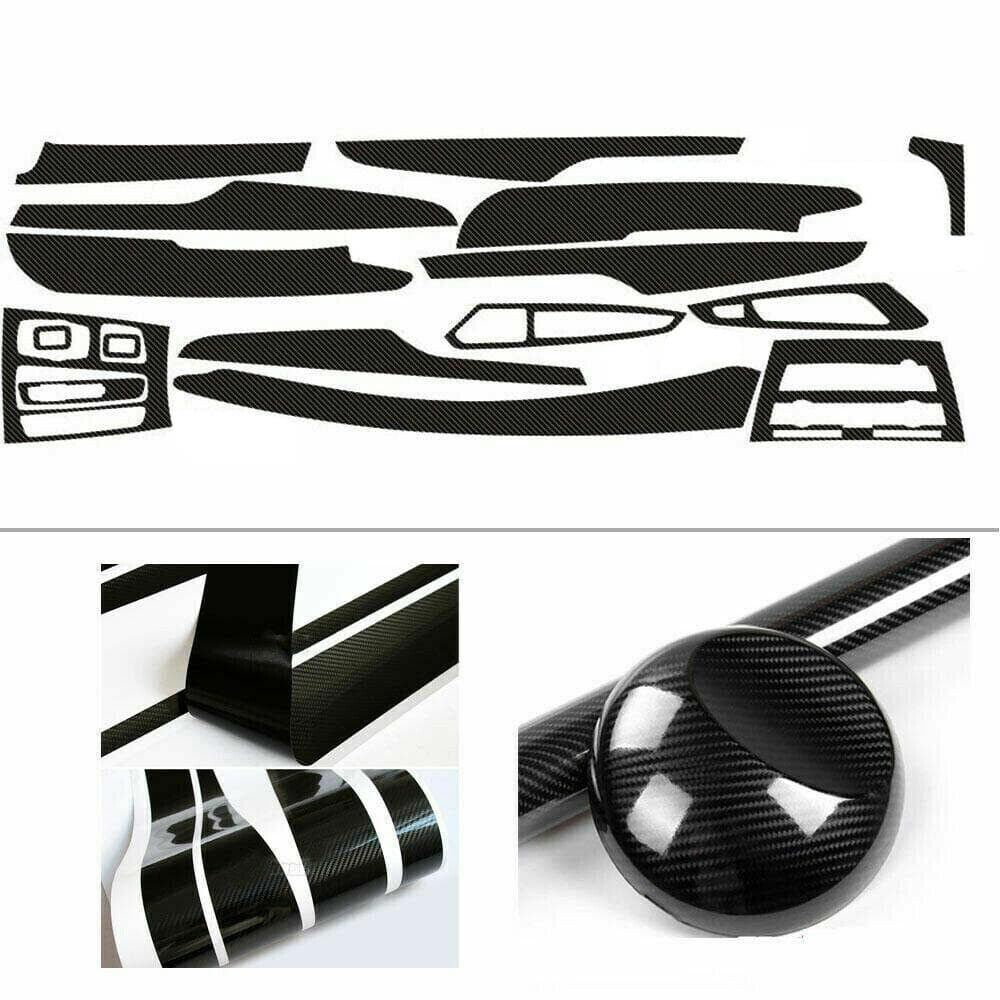 5D Carbon Fiber Pattern Interior DIY Trim Set Decal Sticker For 08-18 BMW X5 F15