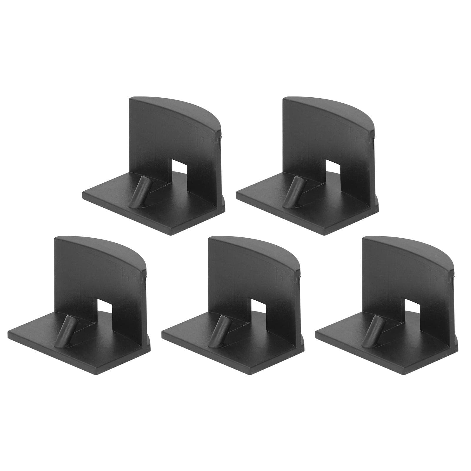 5 PCS Wall Hat Rack Self Adhesive Baseball Hat Hanger Hook Earphone Necklace Storage Rack Black