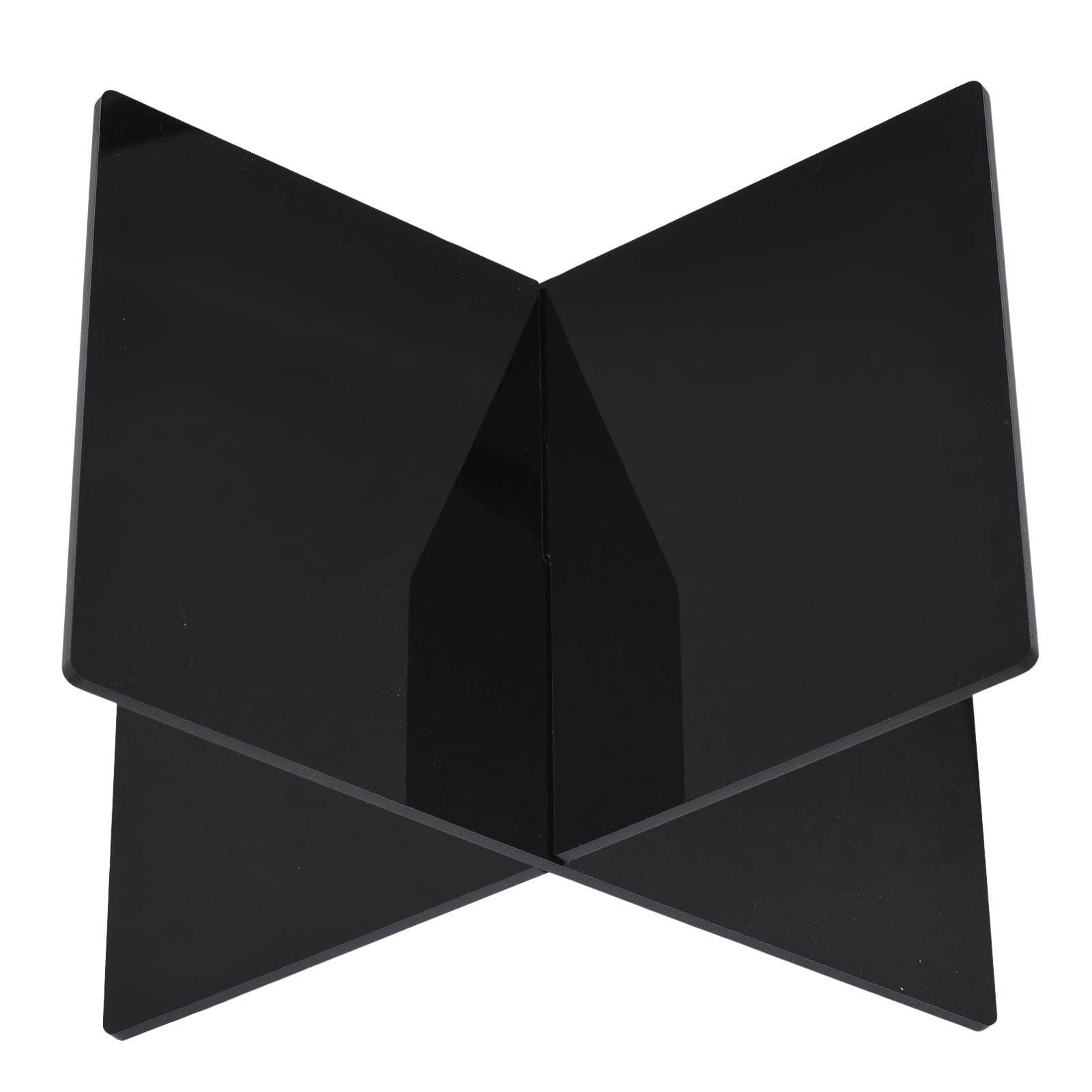 Acrylic Book Stand Displaying Shelf X-Shaped Book Rack for Cookbook Recipe Menu Magazines Storybook