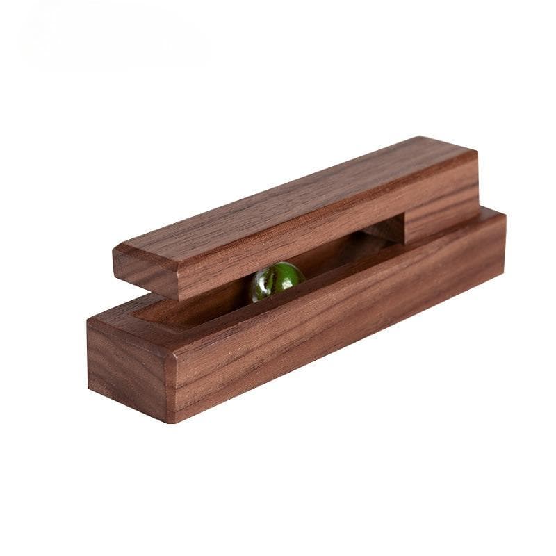Nordic Walnut  Towel Hook Strong Viscose Wall Hanging Door Wooden Creativity Hook Free Punching Bathroom Home Hotel Storage brown