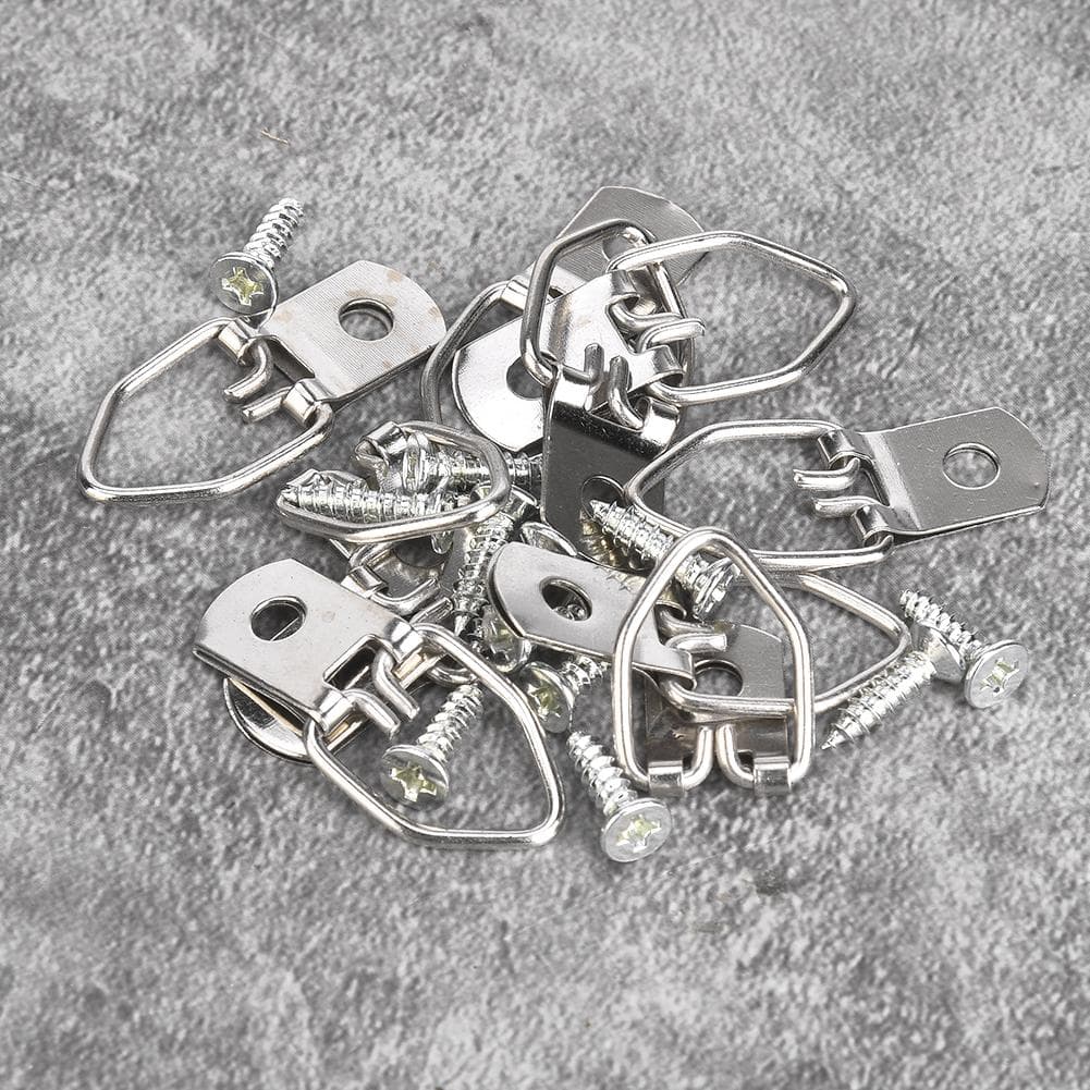 50Pcs Picture Frame Hanger Iron Photo Wall Hanging Hook Art Work Supplies 22-53mmc Type