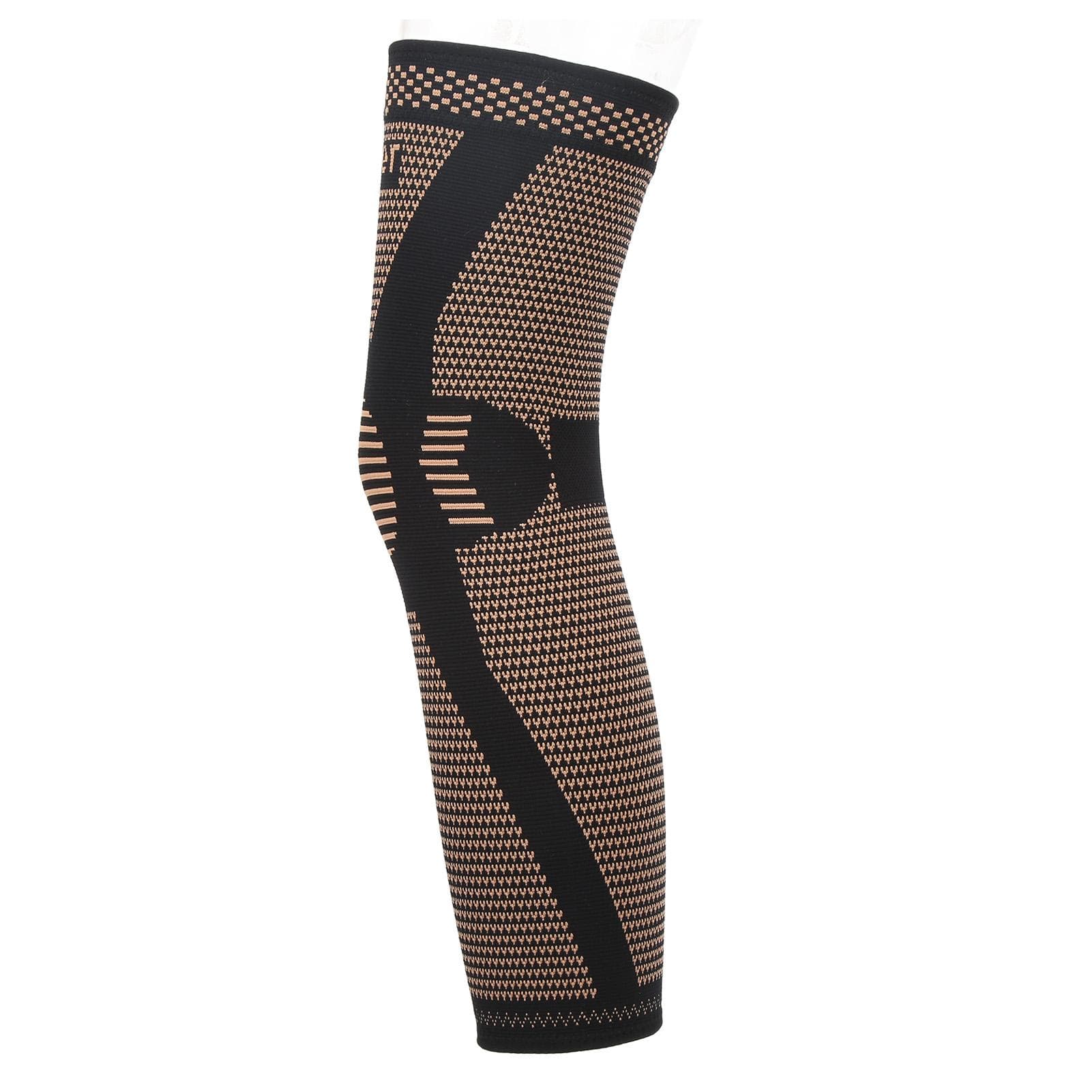 Elastic Sports Knee Guard Non Slip Knee Compression Sleeve Nylon Leg Support Protector XXL