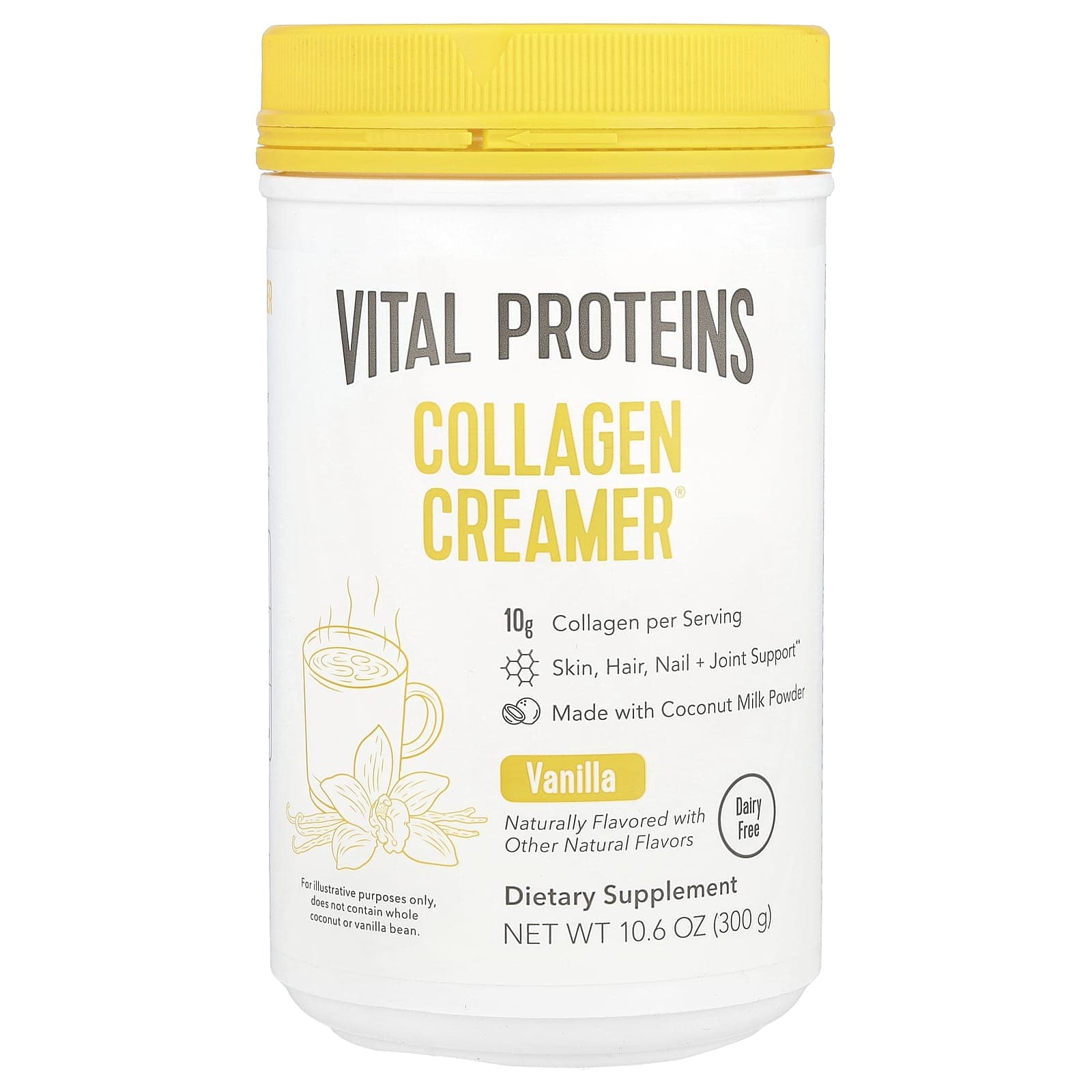 Vital Proteins, Collagen Creamer, Vanilla Flavor, 10.6 oz (300 g)