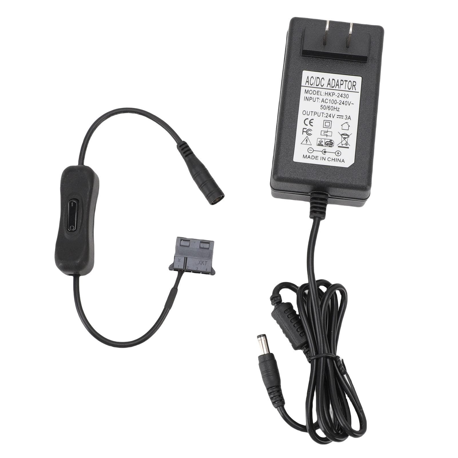 External Power Supply Adapter 3A 5.5x2.5mm Output Interface Stable Performance 24V Converter for US Plug