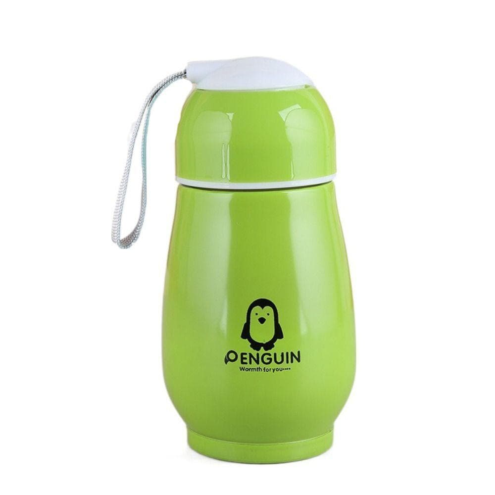180ml Stainless Steel Mini Penguin Thermos Cup Thermoses Vacuum Flask Sport Mug green
