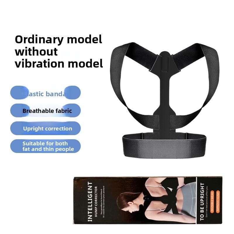 Smart LCD Keel Sitting Orthotics Anti-hunchback Adult Children Back Correction Vibration Induction Posture Strap Chinese manual