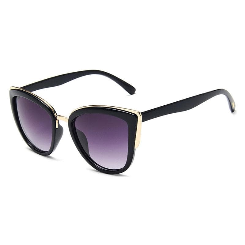 New Fashion Cateye Sunglasses Women Vintage Gradient UV400 Retro Cat Eye Sun Glasses Female Eyewear only 1 sunglasses