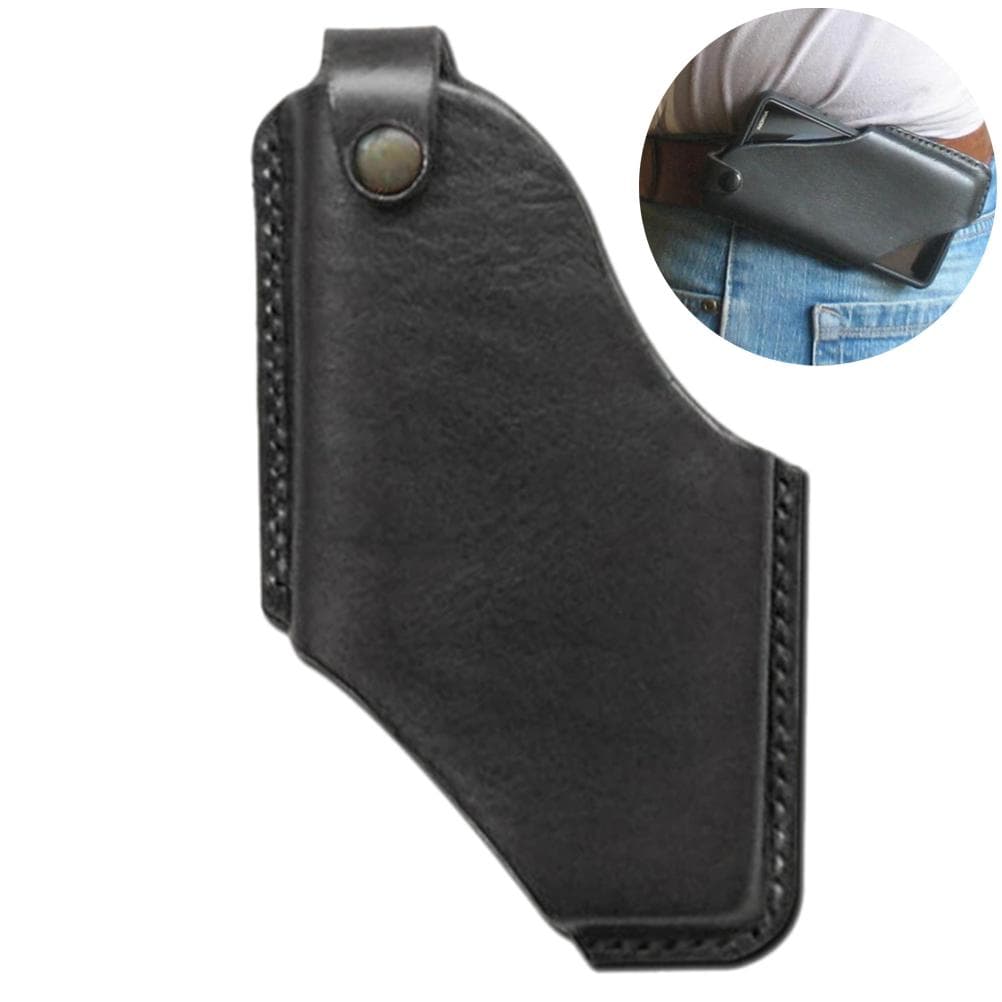Retro PU Leather Phone Holster Professional Stylish Protective Mobile Phone Belt Pouch Holster