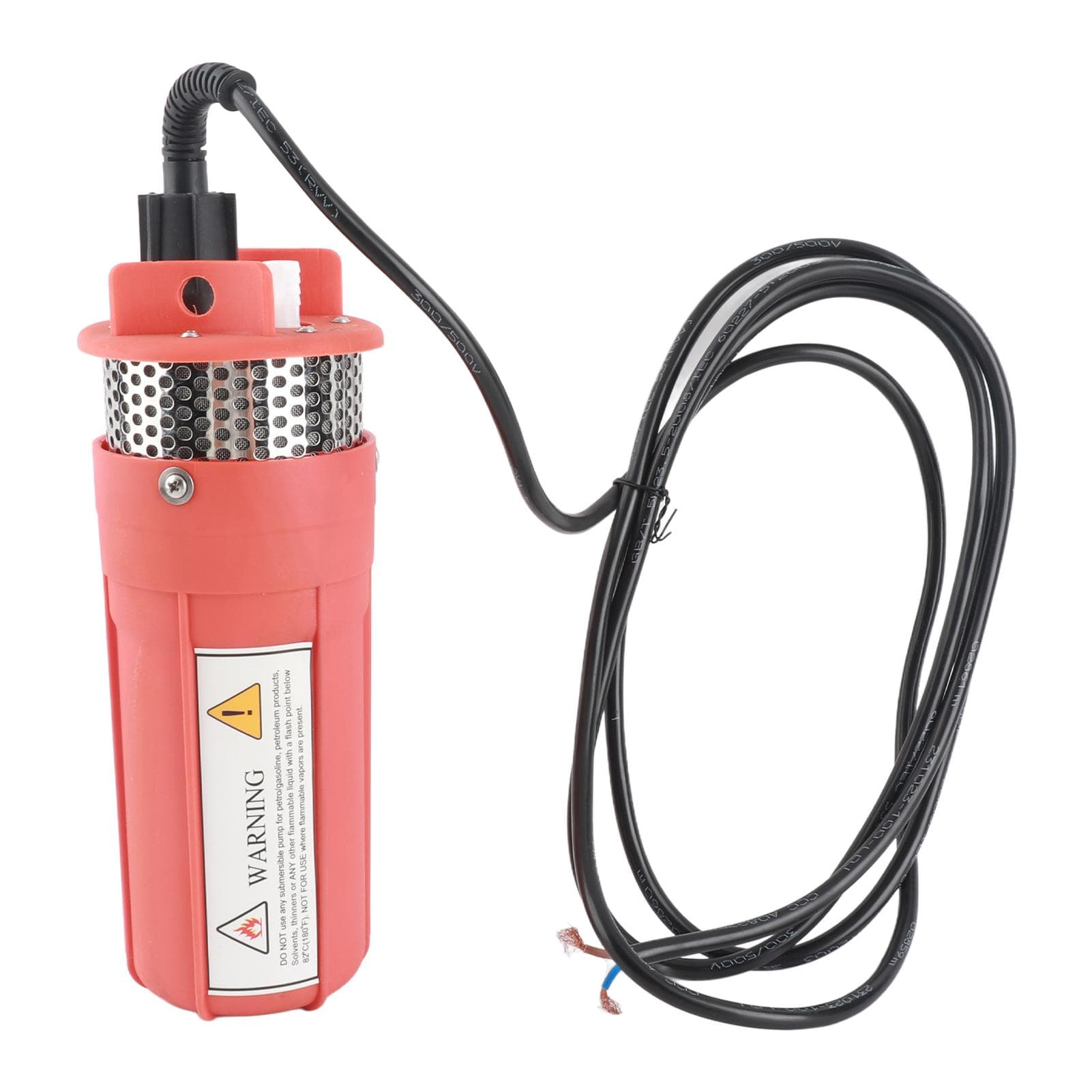 Solar Submersible Water Pump 30m Lift 6.5L Deep Well Water Pump for Irrigation Pond DC 24V orange