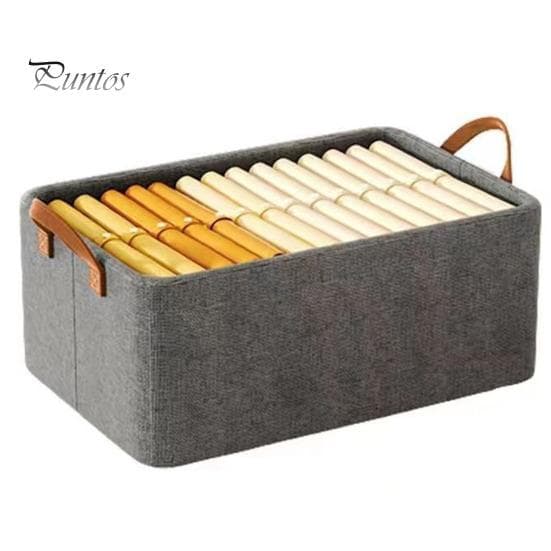 Storage Box Space-saving Foldable Large Capacity Clothes Storage Organizer for Wardrobe Closet Shelf grey