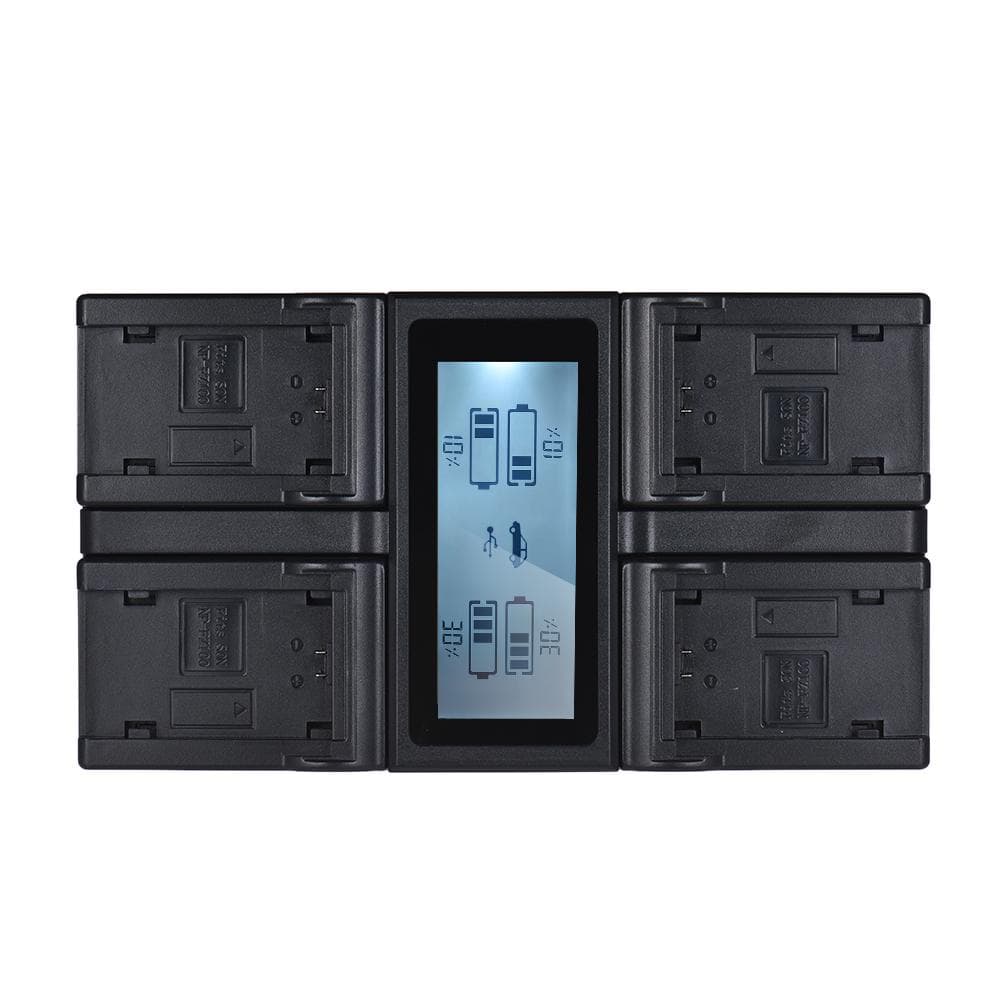 NP-FZ100 4-Channel LCD Digital Camera Battery Charger for Sony A7III A9 A7RIII NP-FZ100 UK
