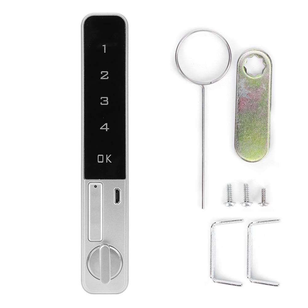 Zinc Alloy Electronic Smart Password Lock Touch Keypad with Flat Bolt Safety for Wardrobe File