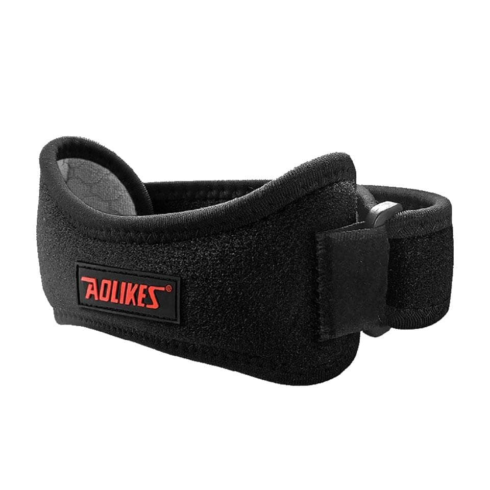 Aolikes Adjustable Knee Brace Support Pad for Basketball Volleyball Sports Protective Gear with Eva Strap black