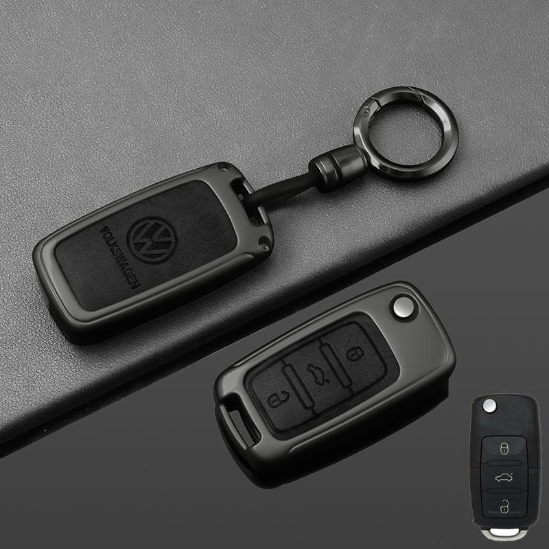 For VW Premium Leather Car Remote Key Case Cover For VW Volkswagen Polo Tiguan Passat B5 B6 B7 Golf 4 5 6 MK6 Jetta Lavida Acc