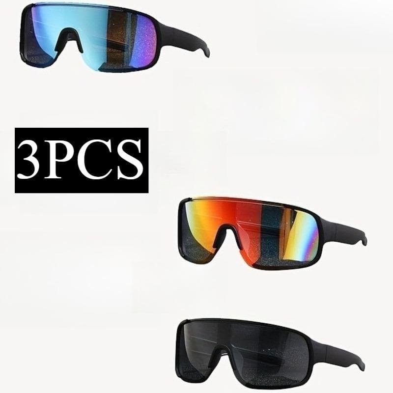 3 Piece Men's Classic Fashion Glasses Durable PC Frame Metal Hinge Stylish Eyewear Set