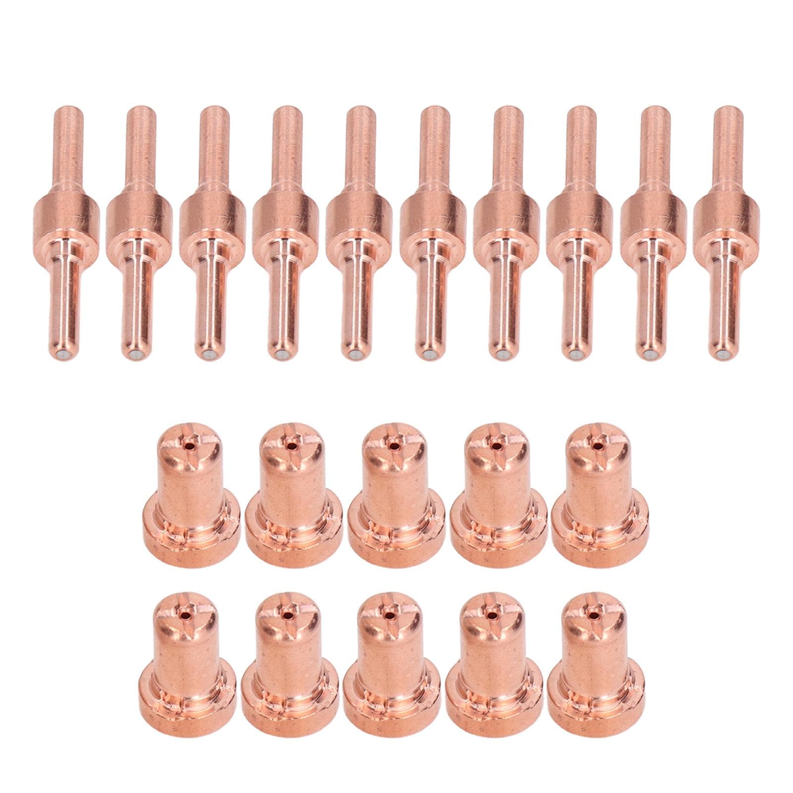 20Pcs Plasma Torch Accessories Copper Tip Electrode Nozzle Kit for PT31 LG40 40A Welding Gun