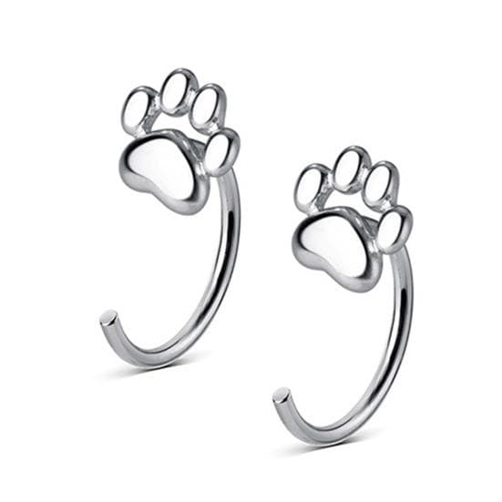 Stylish Ear Studs Comfortable To Wear Jewelry Decorative Kitten Paw Ear Hook Earrings