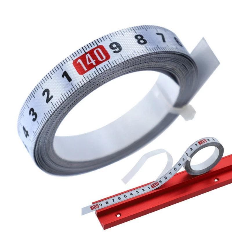 Self Adhesive Scale Stick 0.5/1/2/3/4/5m Measure Self Adhesive Metric Scale Ruler Rust-Proof Durable and Wear-Resistan Ruler 5m white