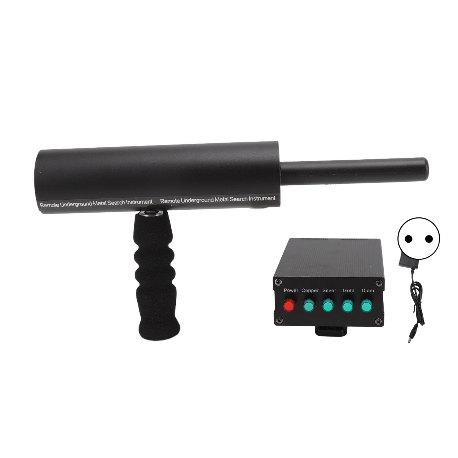 800 Meters Range Metal Locator Underground 14m Depth Aluminum Metal Detection Finder for Treasures black