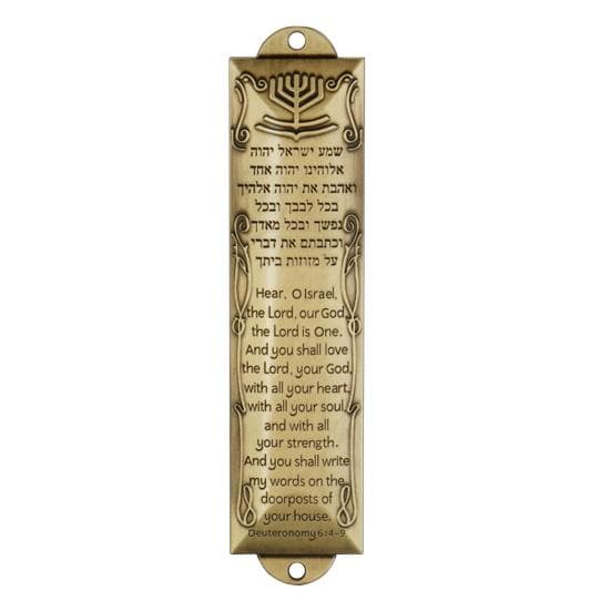 Door Mezuzah Rustproof Corrosion Resistant Metal Jewish Mezuza Plaque Door Window Decoration Blessing Gift golden