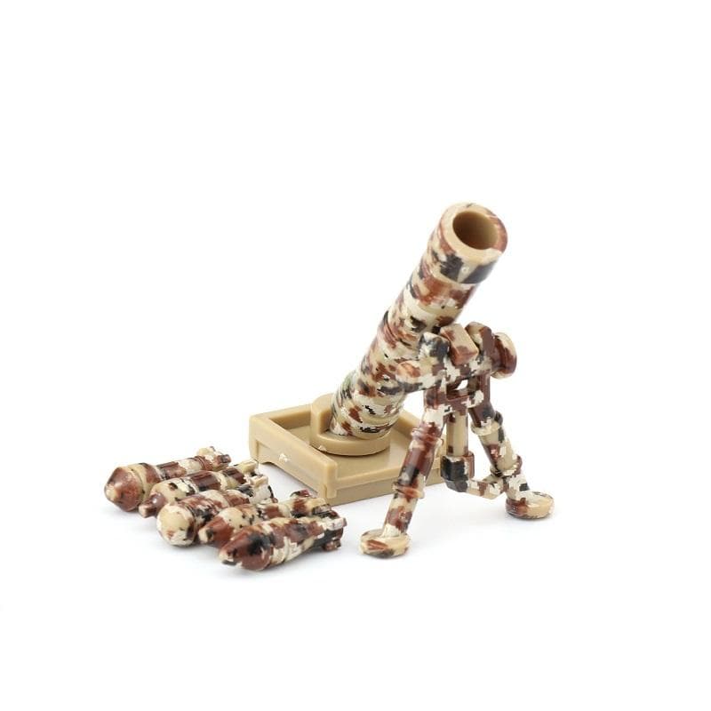 Military Special Forces Rocket Camouflage Tube M2 Mortar Army Soldier Modern MOC Weapons Minifigure Building Block Kids Toys