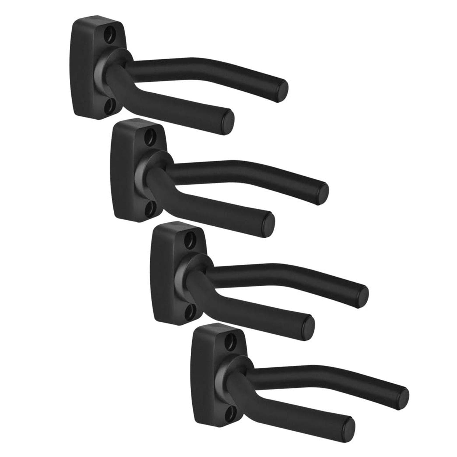 4Pcs Guitar Hangers Wall Mount Guitar Holder Guitar Ukulele Bass Support Display 1 Kit