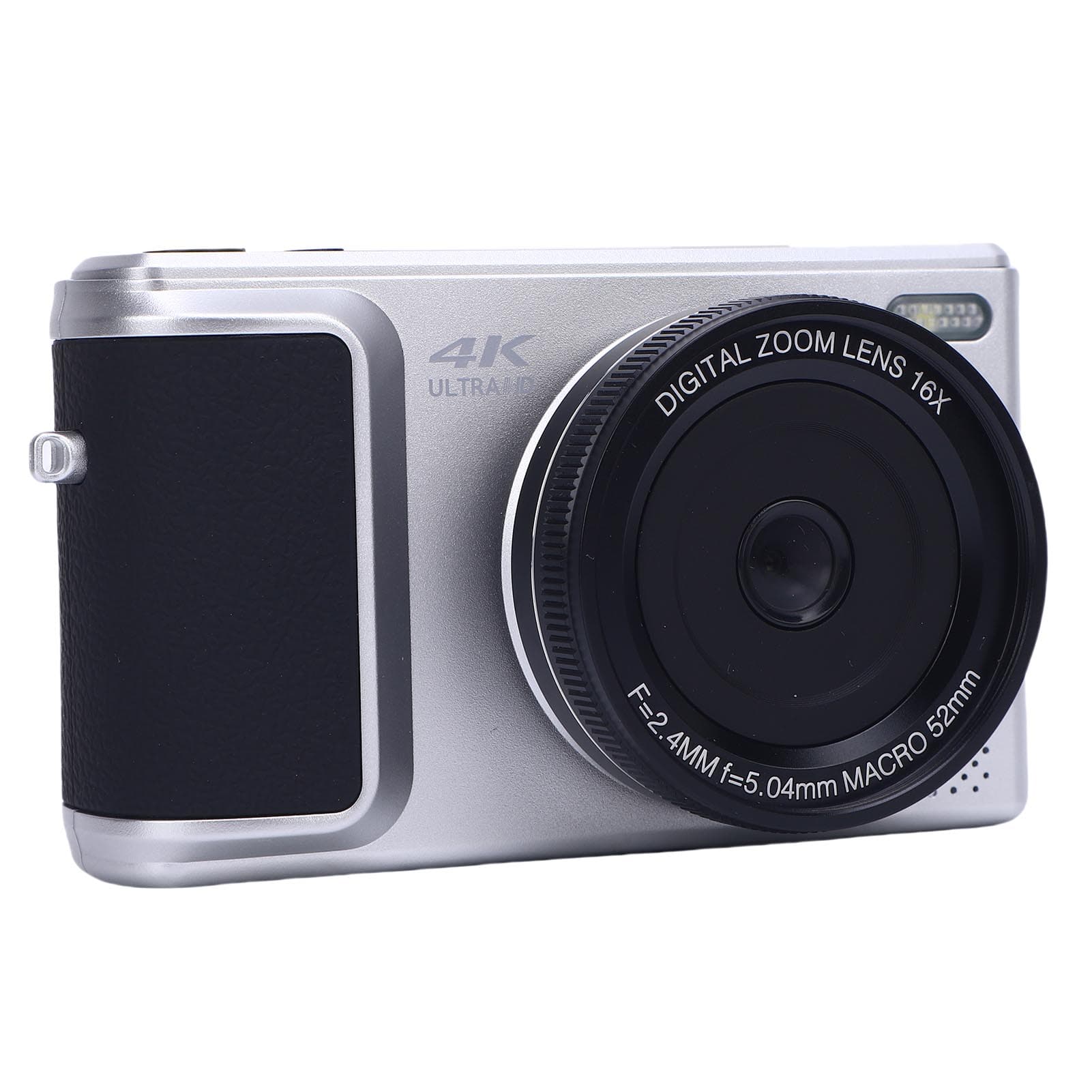 4K Digital Camera for Photography 64MP HD Autofocus 16X Digital Zoom Retro Mirrorless Video Camera silver