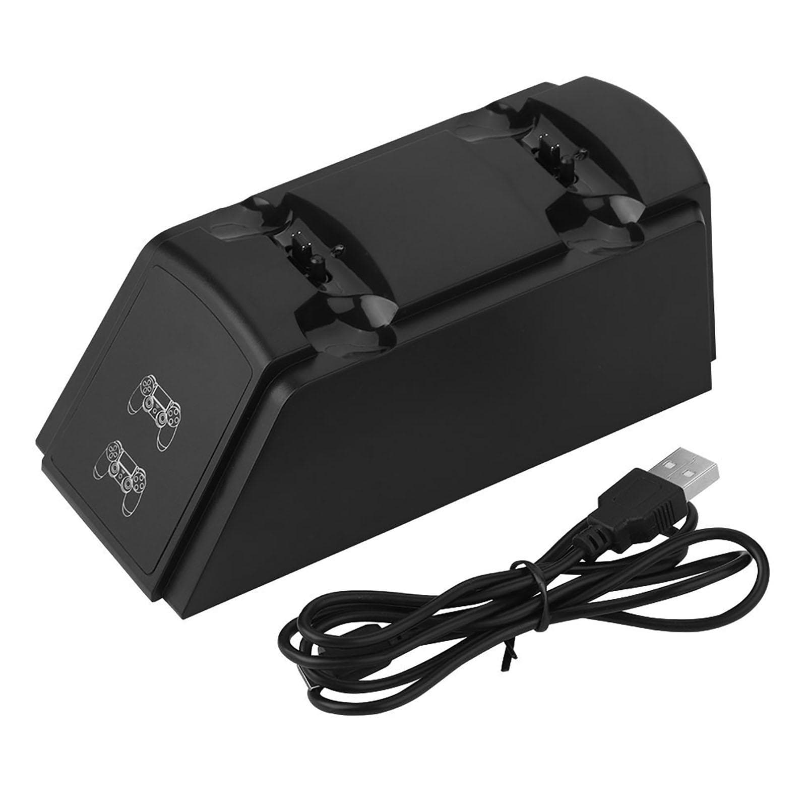 2 in 1 USB Dual Charging Dock Charging Stand Station Charger for PS4 Handle with LED Light