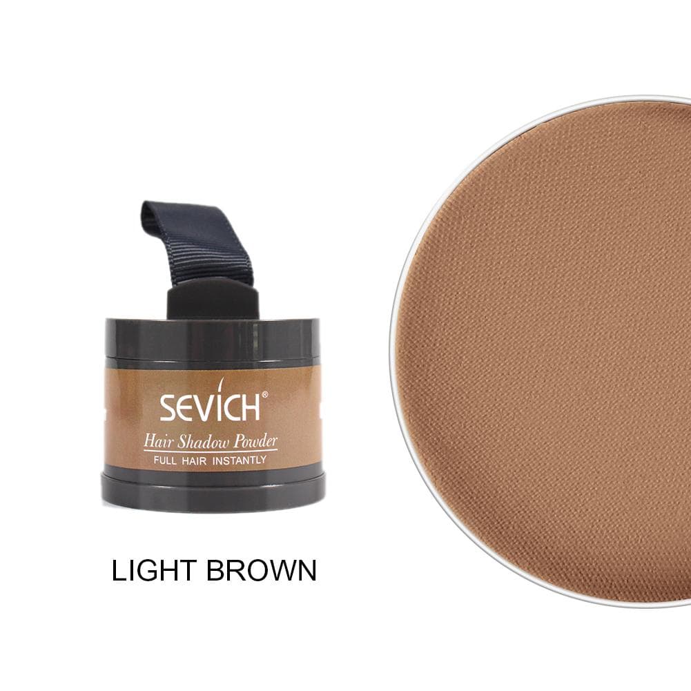 Sevich Magical Fluffy Hairline Powder Hair Line Shadow Hair Concealer Root Cover Up Gray Coverage Unisex Instantly 9 Color light brown
