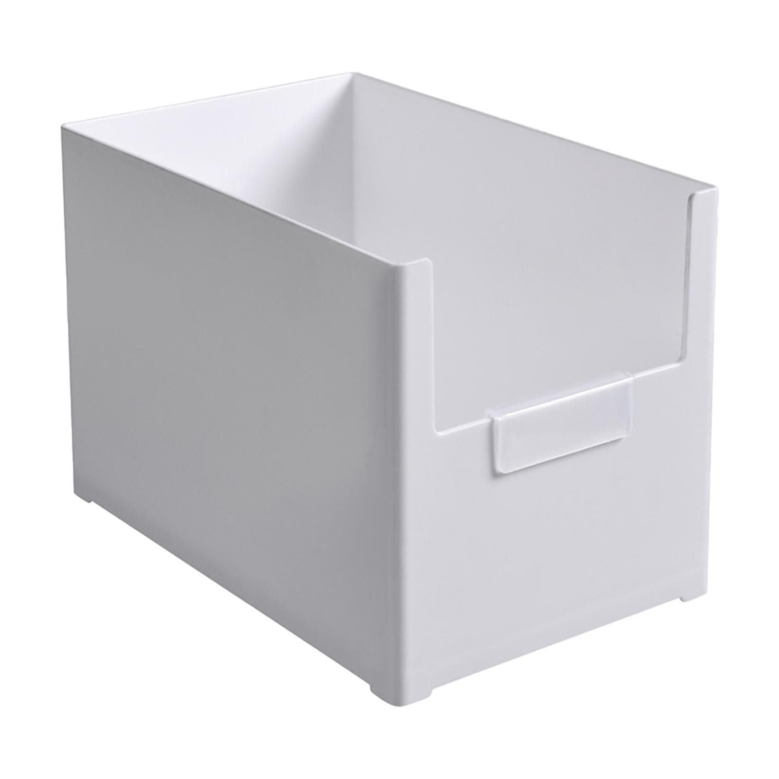 Plastic Open Front Organizer Bin Drawer Design Multifunctional Stackable Storage Bins Kitchen
