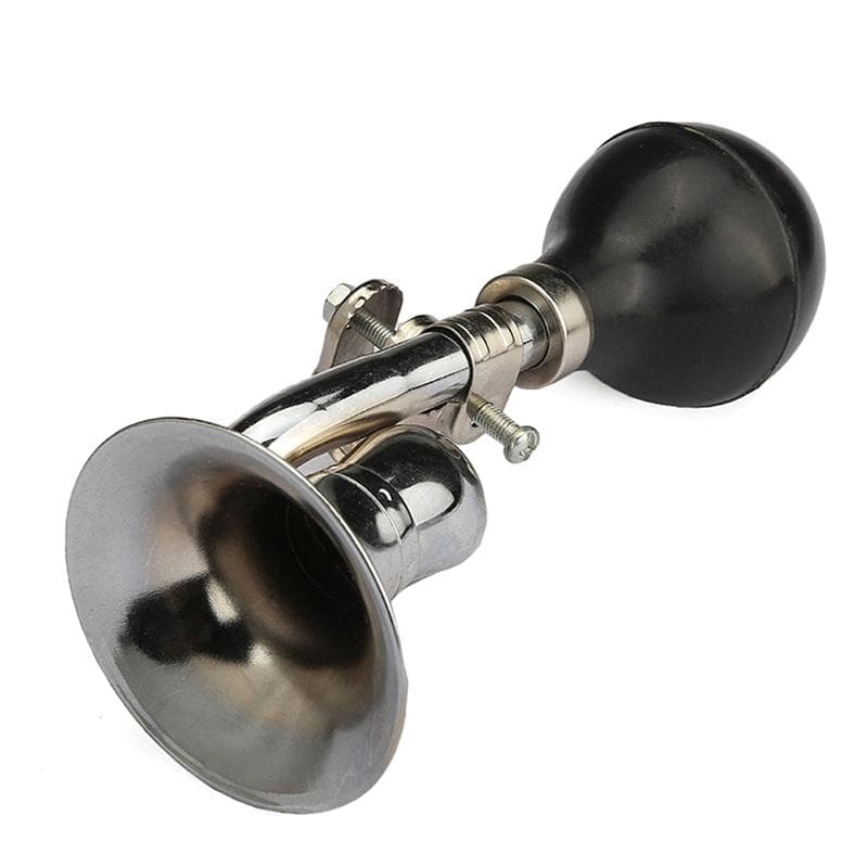 Bicycle Snail Air Horn Loud Full Mouthed Bicycle Cycle Bike Retro Bugle Trumpet silver