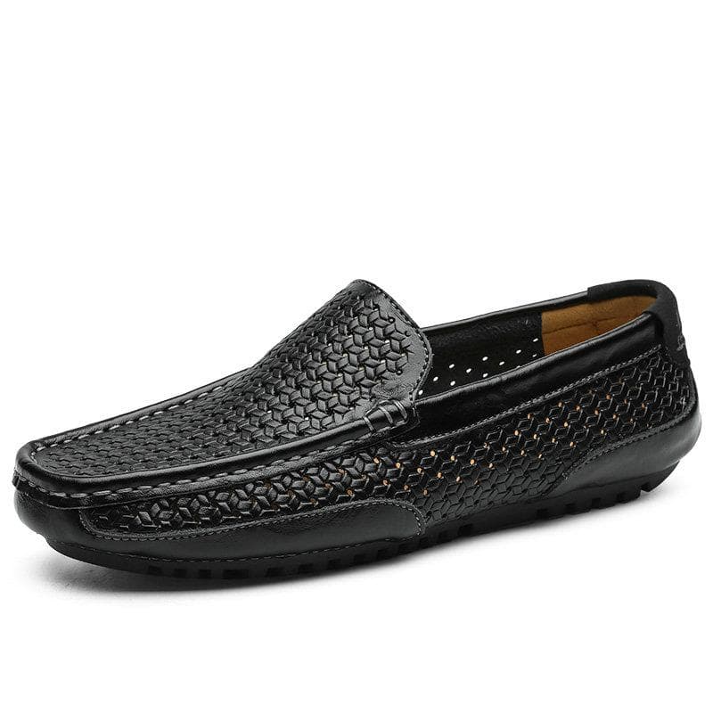 Handmade Genuine Leather Men's Loafers Comfortable Slip-on Driving Casual Shoes Brand Soft Moccasins Big Size 37-47 43