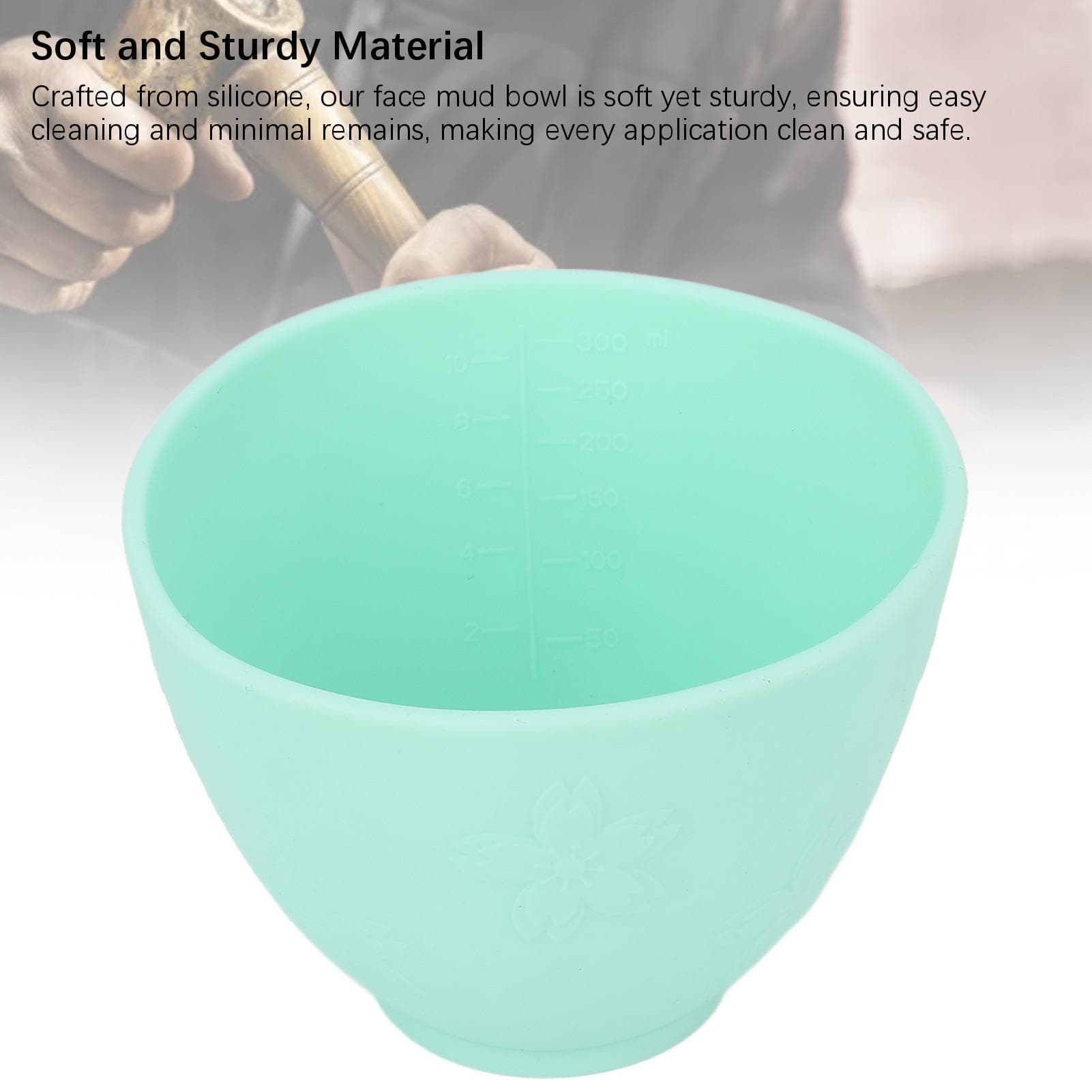 Facial Mud Bowl Soft Silicone Multifunctional Portable Facial Mud Mixing Bowl for Home Salon
