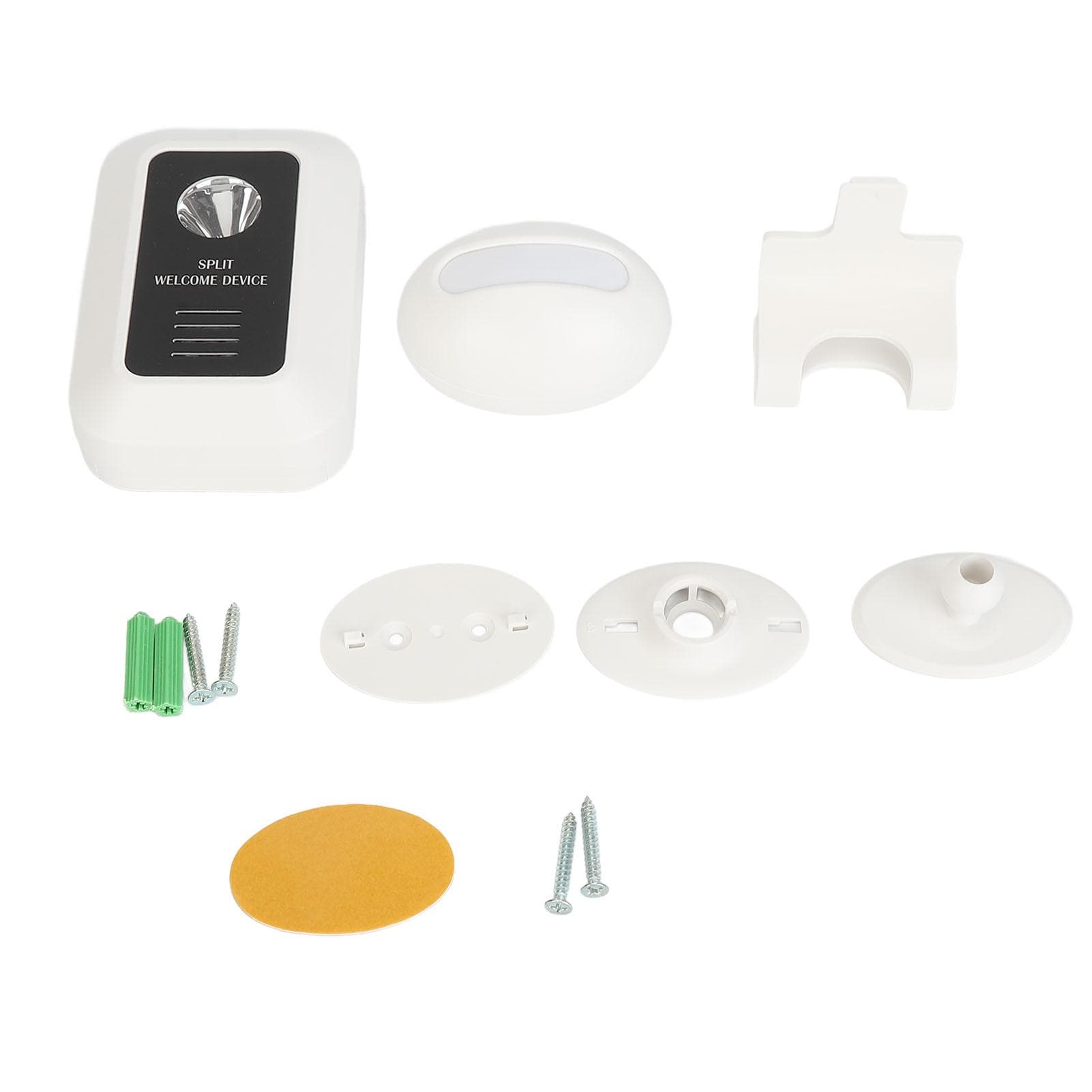 Wireless Motion Detector Alarm 32 Song 490ft LED Night Light Adjustable Volume 0 to 80dB Welcome