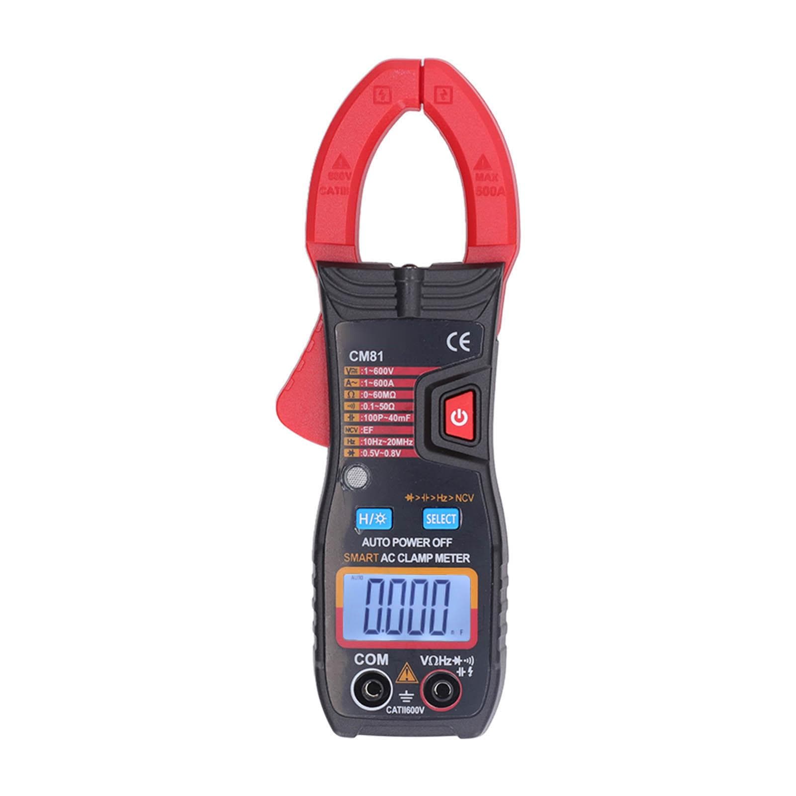 Digital Clamp Meter Multifunctional AC DC Ammeter Smart Auto Ranging Multimeter 1V?600V