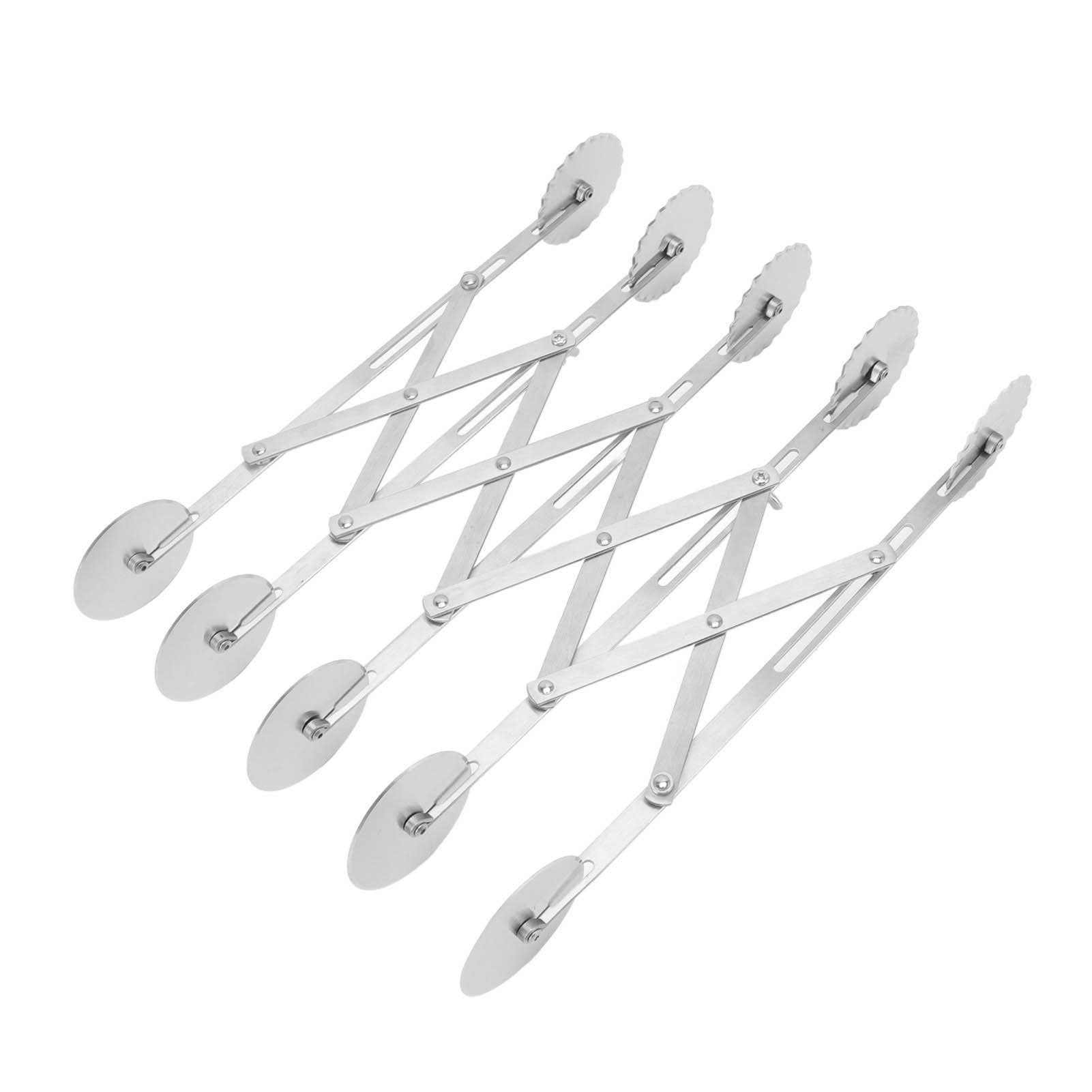 5 Wheel Pizza Cutter Stainless Steel Retractable Pastry Cutter Roller Kitchen Baking Accessory for L(for 6.5-9kg)
